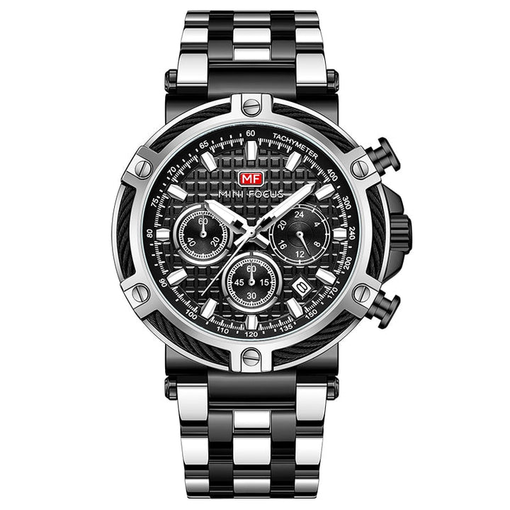Men's modern stainless steel wristwatch for any occasion-The Yellow Prime