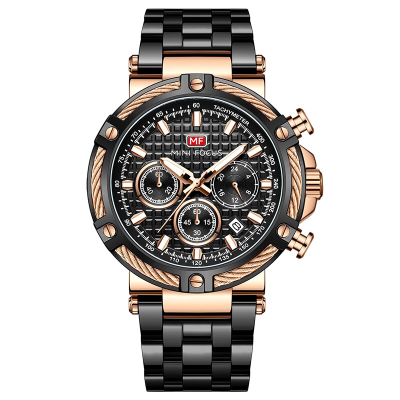 Men's modern stainless steel wristwatch for any occasion-The Yellow Prime