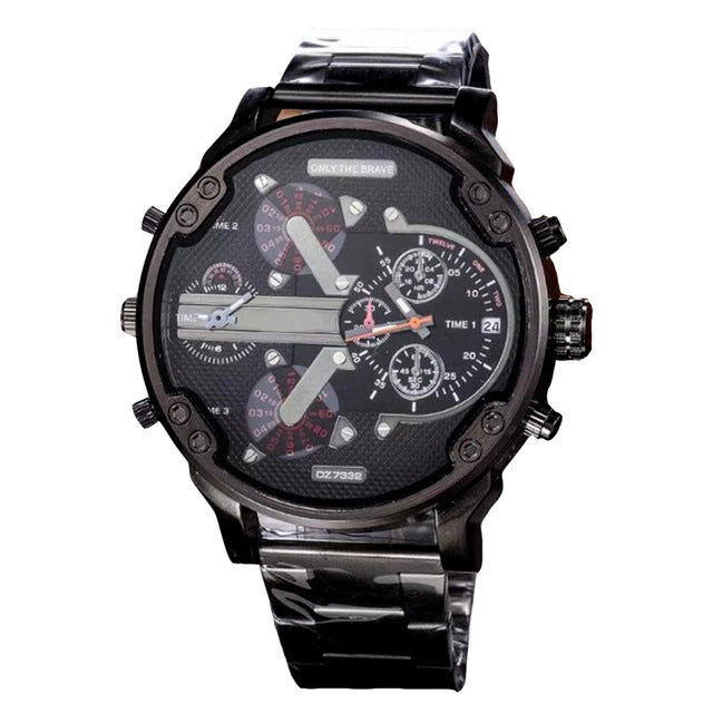 Men's sleek chronograph watch – sophisticated stainless steel design-The Yellow Prime