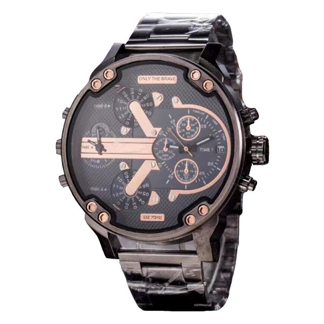 Men's sleek chronograph watch – sophisticated stainless steel design-The Yellow Prime