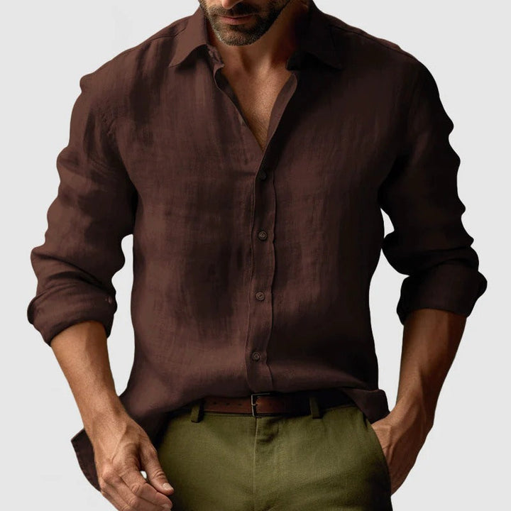 Men's Stylish Vintage-Inspired Long Sleeve Classic Shirt