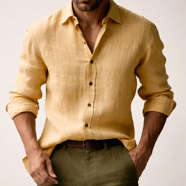 Men's Stylish Vintage-Inspired Long Sleeve Classic Shirt