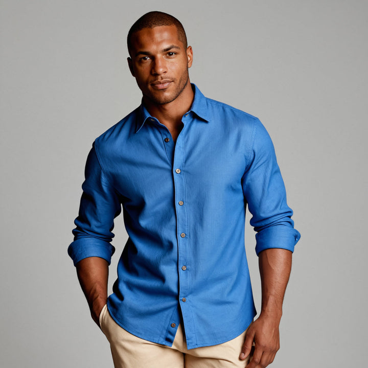 Men's Stylish Vintage-Inspired Long Sleeve Classic Shirt