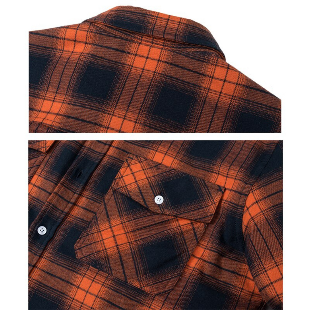 Men's Plaid Sherpa Jacket with Warm Lining
