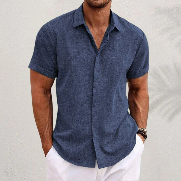 Men's Breathable Lightweight Short-Sleeve Shirt for Comfort