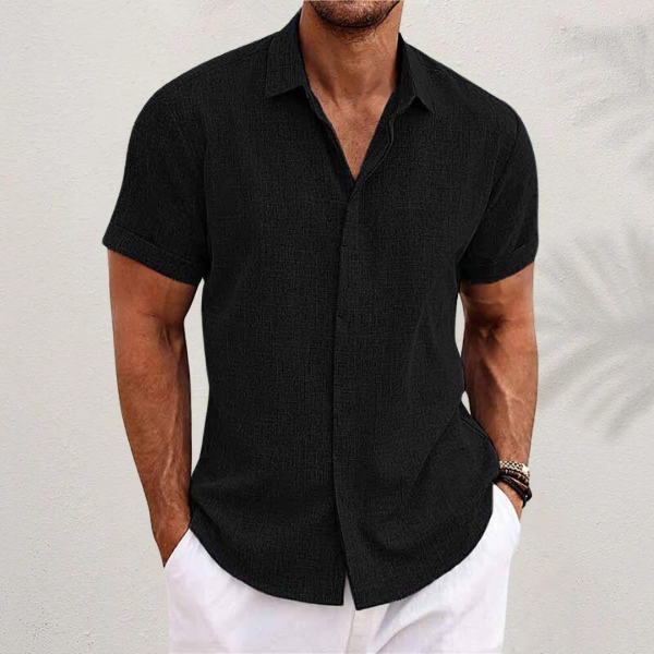 Men's Breathable Lightweight Short-Sleeve Shirt for Comfort