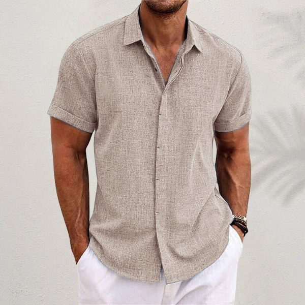 Men's Breathable Lightweight Short-Sleeve Shirt for Comfort