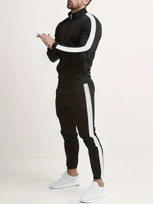 Ensemble de survêtement sport dynamique ajusté pour homme - L’indispensable du quotidien