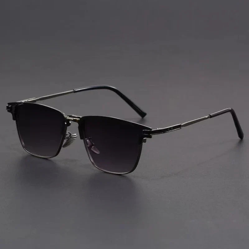 Metal Frame Sunglasses – UV400 Geometric Shades for Stylish Protection-The Yellow Prime