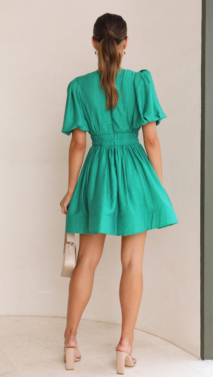 Sammy | Women's Puff Sleeve Mini Dress for Spring-The Yellow Prime