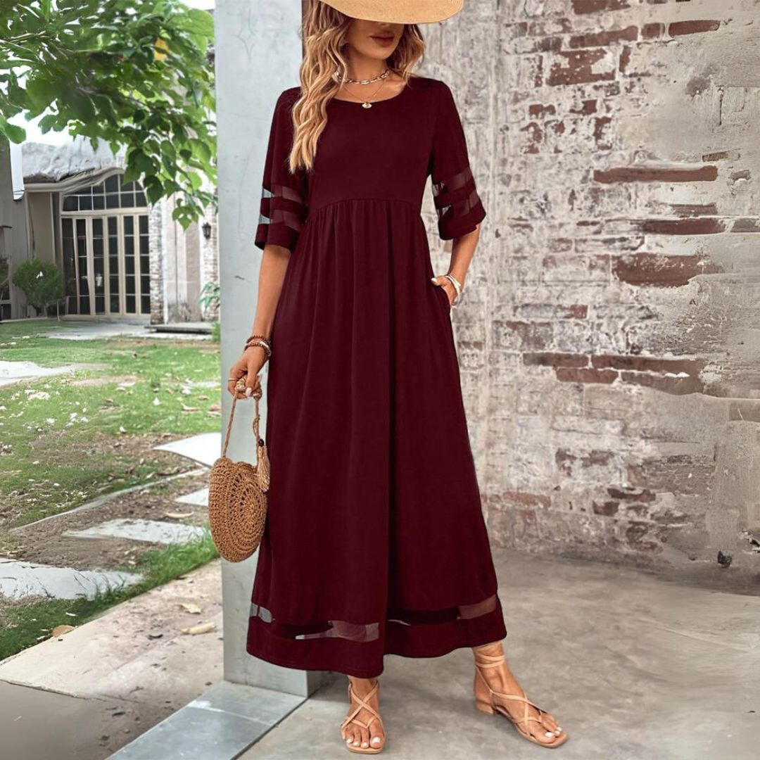 Trixie | Women's Chic Elegant Maxi Dress-The Yellow Prime