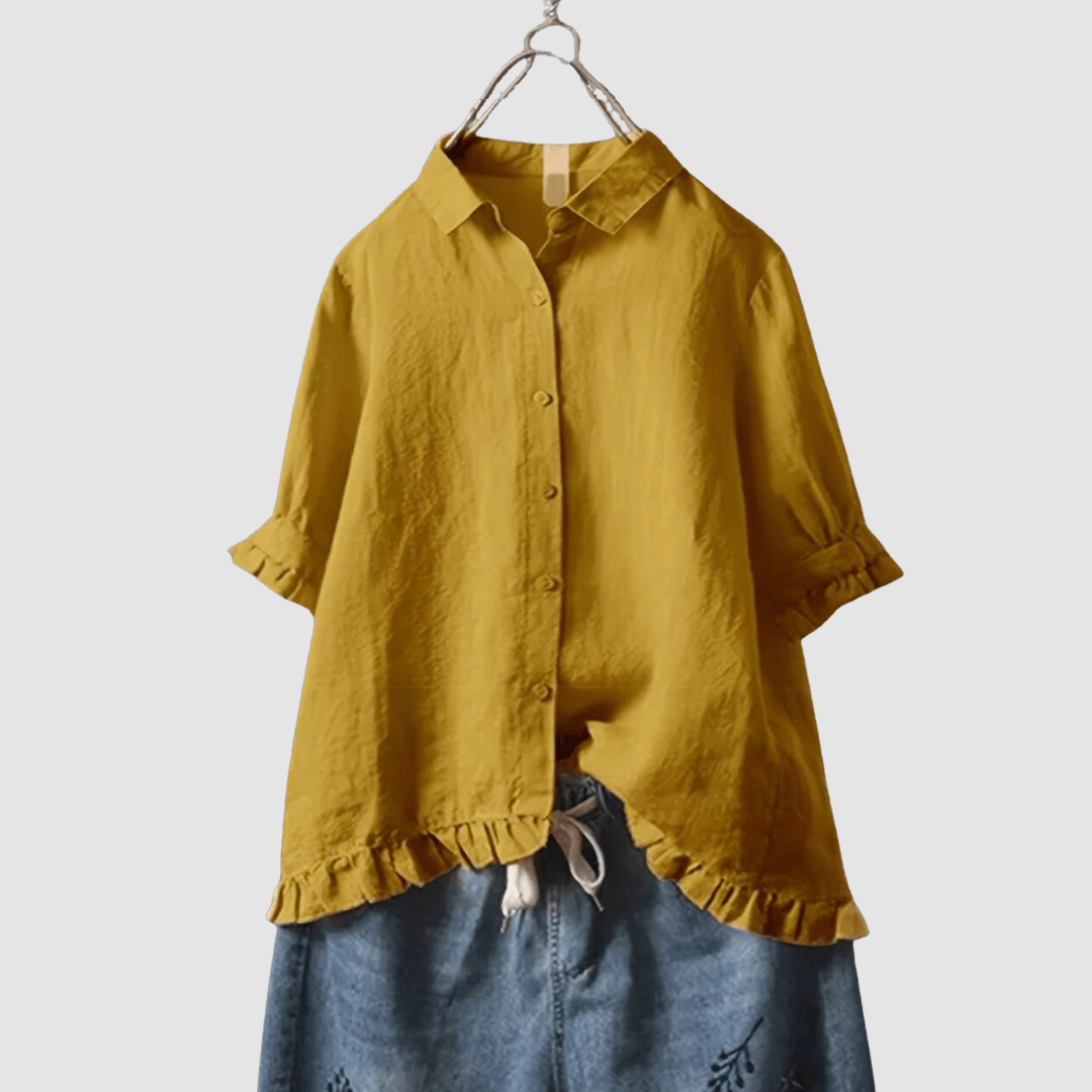 Mira | Women's Timeless Breathable Blouse-The Yellow Prime