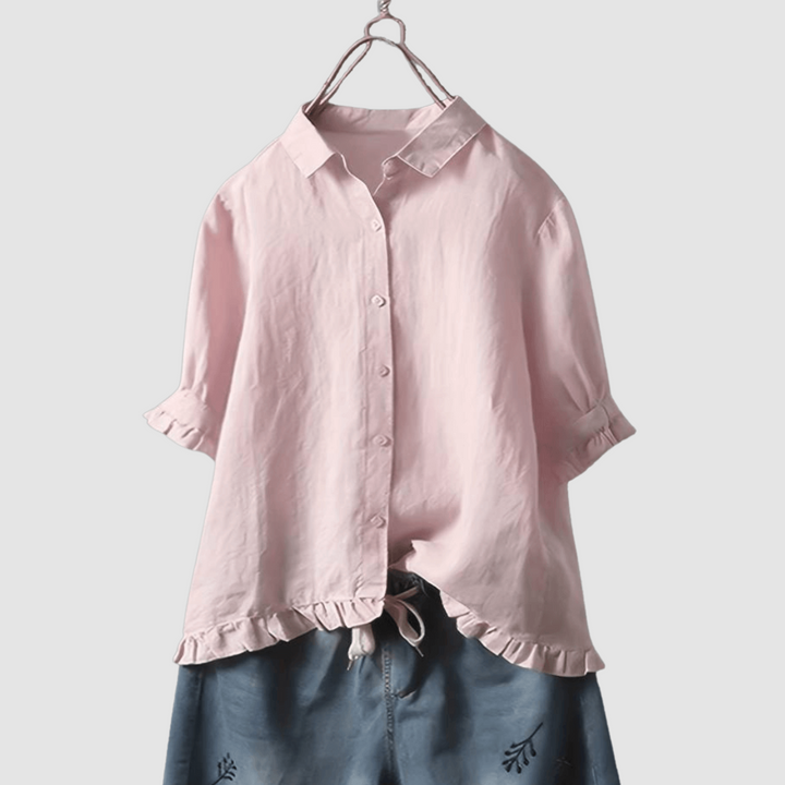 Mira | Women's Timeless Breathable Blouse-The Yellow Prime