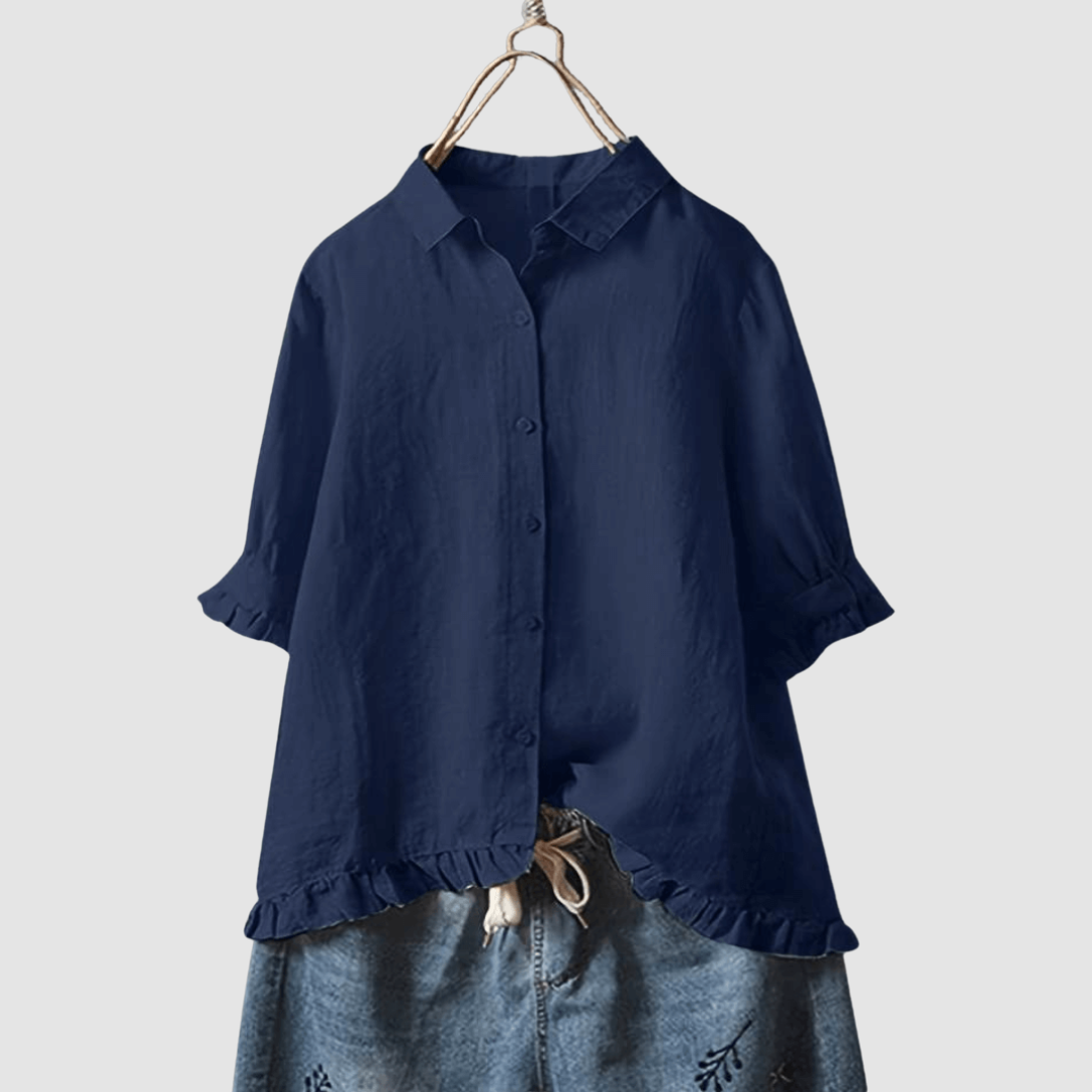 Mira | Women's Timeless Breathable Blouse-The Yellow Prime