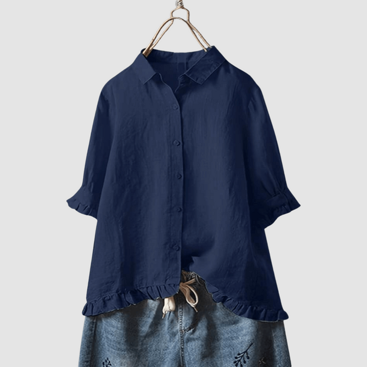 Mira | Women's Timeless Breathable Blouse-The Yellow Prime