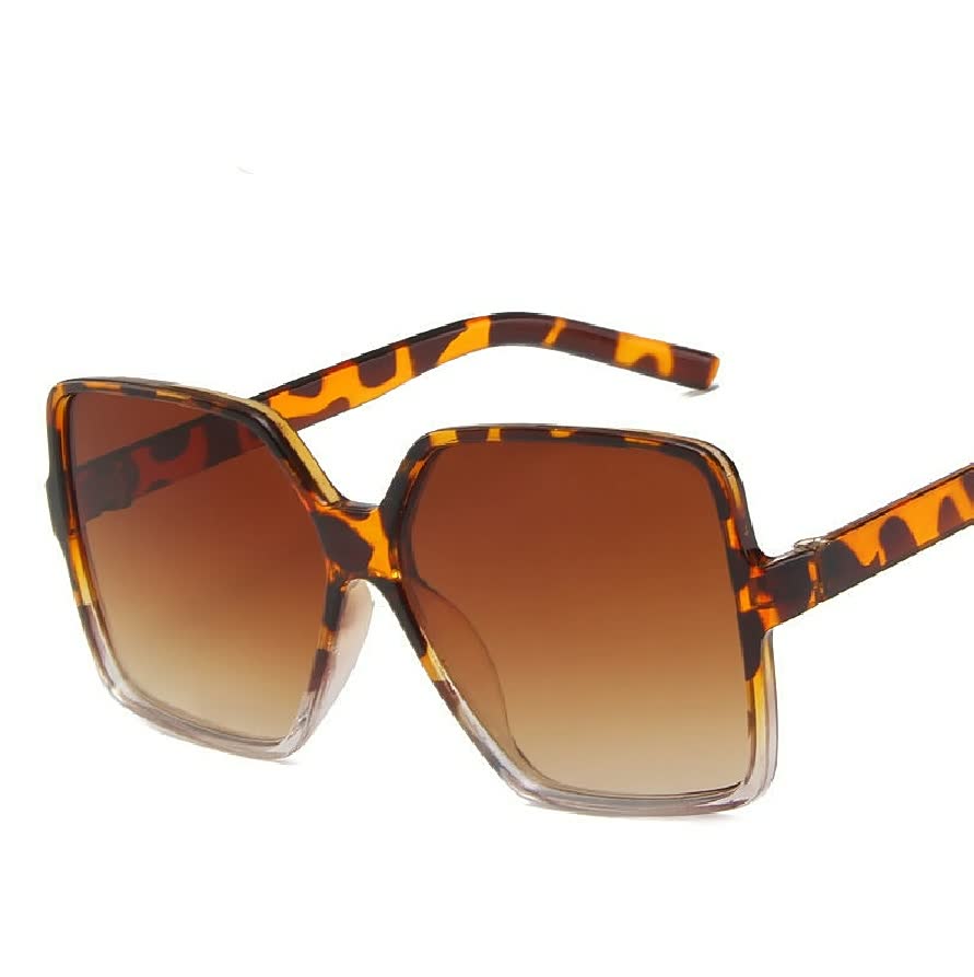Women's Lightweight Oversized Square Sunglasses with UV Protection-The Yellow Prime