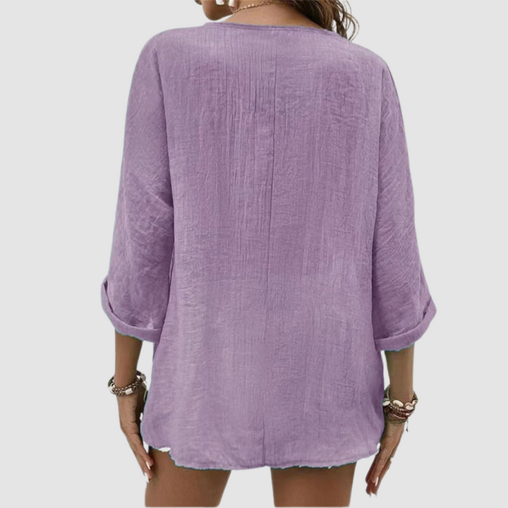 Monica | Women's Elegant Breathable Blouse-The Yellow Prime