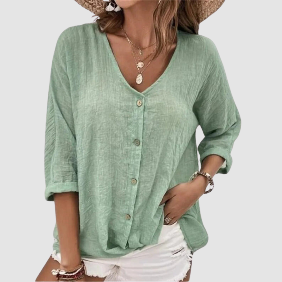 Monica | Women's Elegant Breathable Blouse-The Yellow Prime