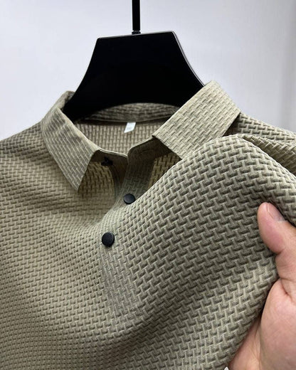 Morris | Men's Luxurious Mesh Silk Summer Shirt-The Yellow Prime