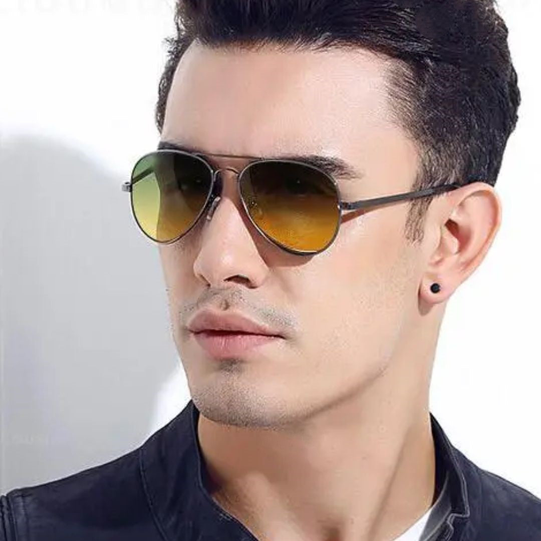 Women's Multifunctional Pilot Sunglasses – Photochromatic Polarized Lenses-The Yellow Prime