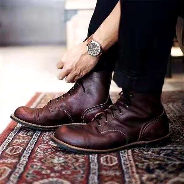 Men's Classic Vintage Style Boots-The Yellow Prime