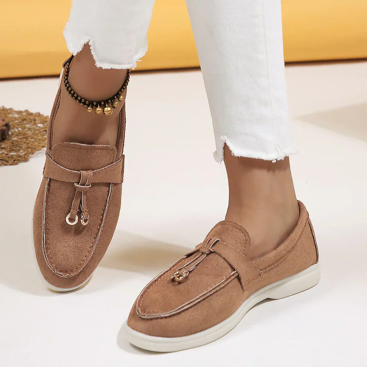 Leah | Women's Stylish Leather Loafers-The Yellow Prime
