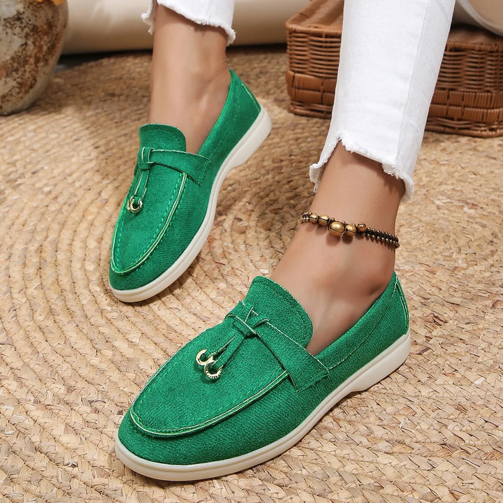 Leah | Women's Stylish Leather Loafers-The Yellow Prime