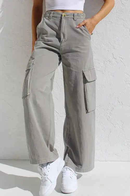 Bella | Women's Cargo Pants - Stylish Utility Trousers-The Yellow Prime