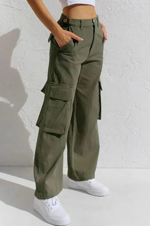 Bella | Women's Cargo Pants - Stylish Utility Trousers-The Yellow Prime