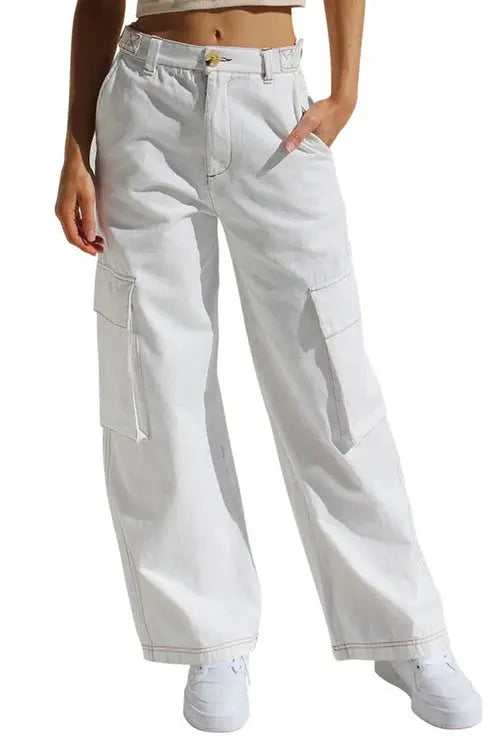 Bella | Women's Cargo Pants - Stylish Utility Trousers-The Yellow Prime