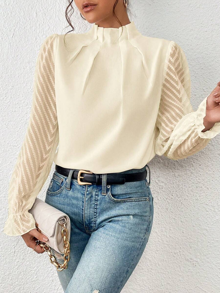 Ashley | Women's Elegant Long Sleeve Blouse-The Yellow Prime