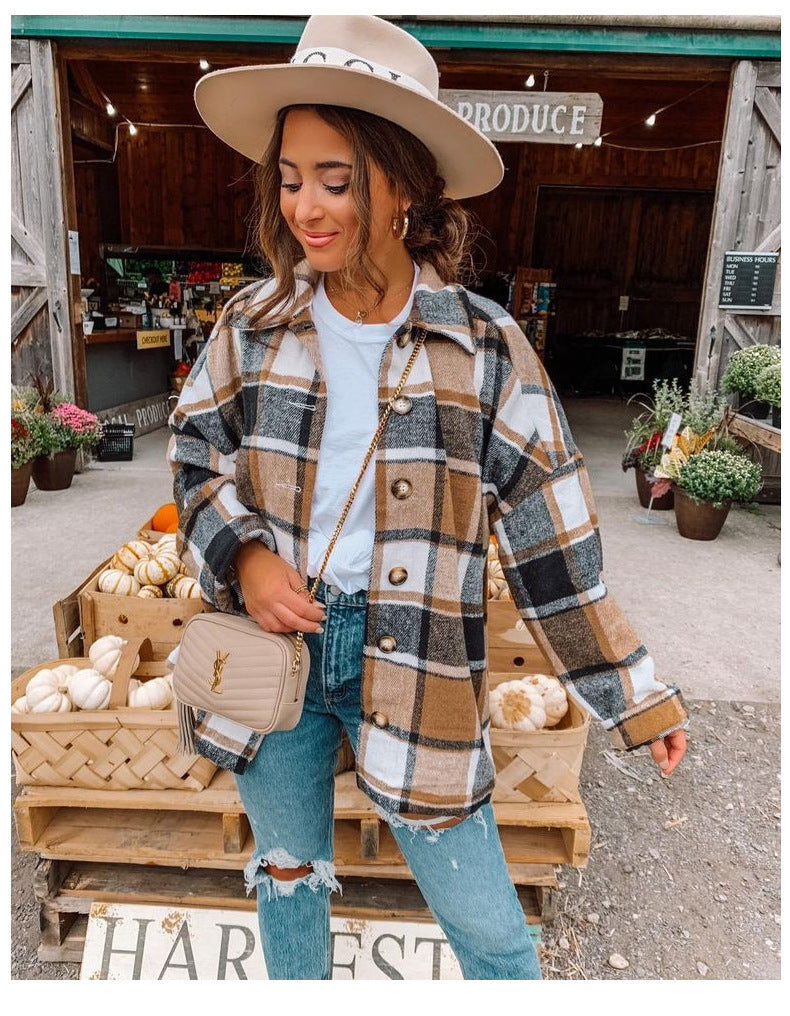 Women's Checkered Flannel Shirt for Cozy Casual Wear-The Yellow Prime