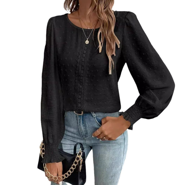 Women's Airy Blouse with Elegant Embroidery Design-The Yellow Prime