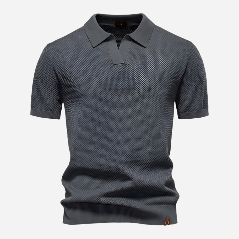 Marcus | Men's Short Sleeve Casual Knit Shirt