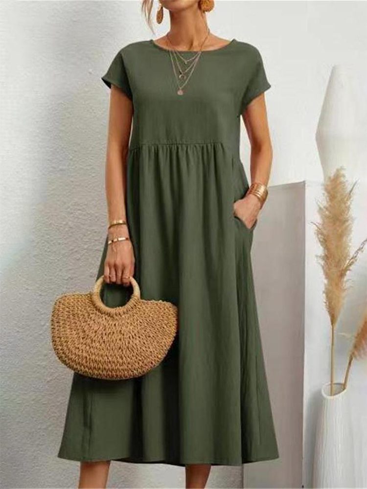 Women's Maxi Dress in Lightweight, Breathable Fabric-The Yellow Prime