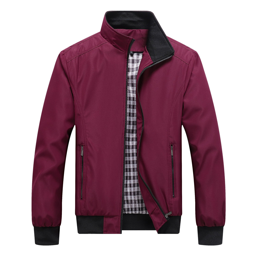 Men's Lightweight Casual Jacket with Stand Collar
