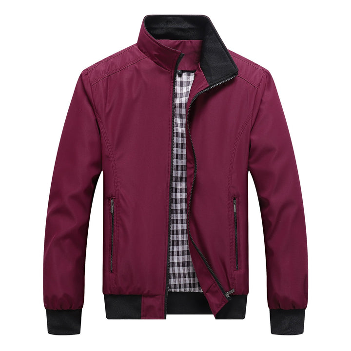 Men's Lightweight Casual Jacket with Stand Collar