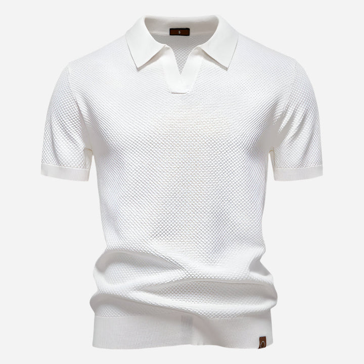 Marcus | Men's Short Sleeve Casual Knit Shirt