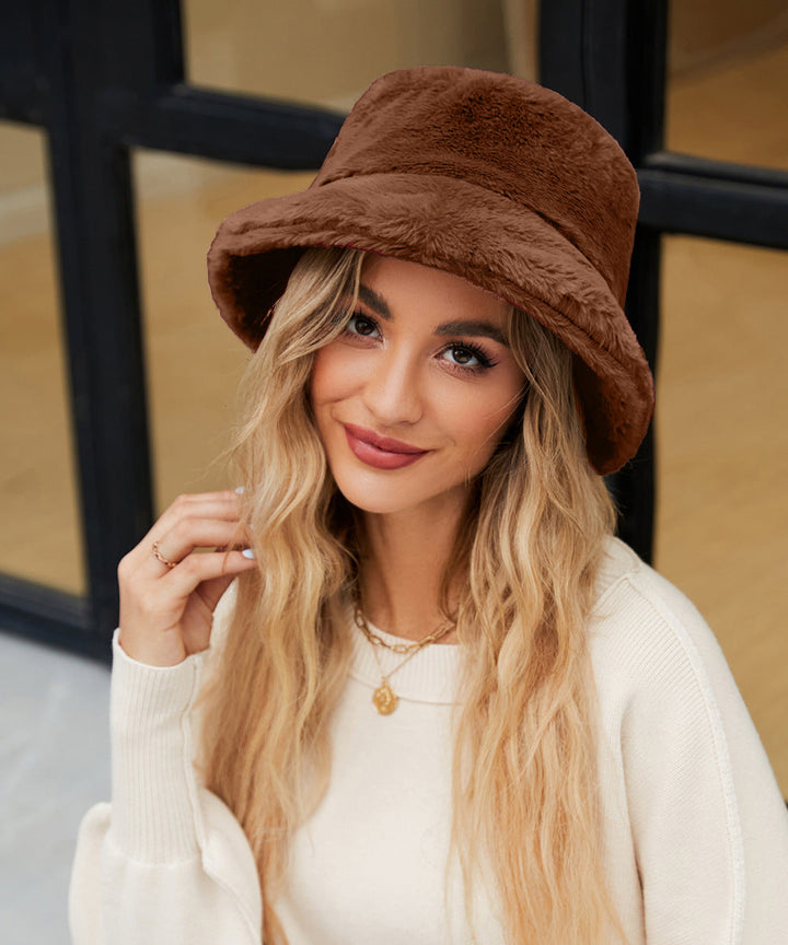 Women's Plush Cuddle Hat-The Yellow Prime