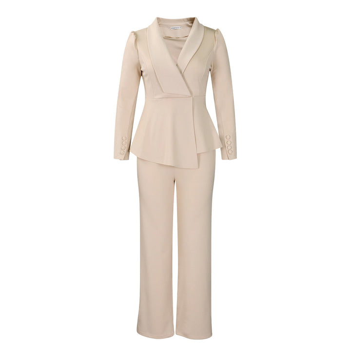 Women's Elegant Blazer and Pants Set-The Yellow Prime