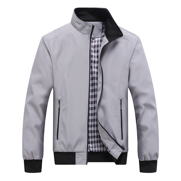 Men's Lightweight Casual Jacket with Stand Collar