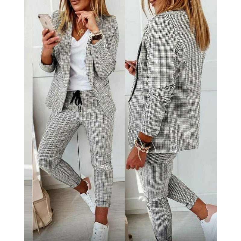 Women's Blazer and Pants Set for Stylish Office Wear-The Yellow Prime