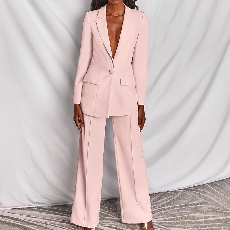 Women's Elegant Oversized Suit with Stylish Accents-The Yellow Prime