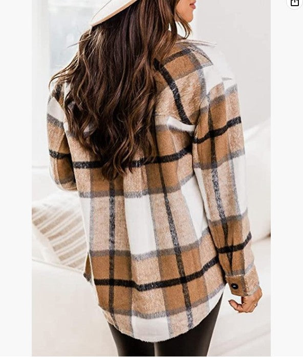Women's Checked Flannel Shirt - Cozy and Stylish Top-The Yellow Prime
