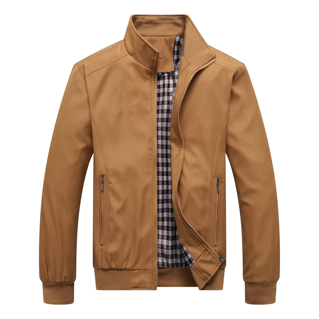 Men's Lightweight Casual Jacket with Stand Collar