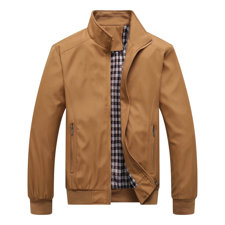 Men's Lightweight Casual Jacket with Stand Collar