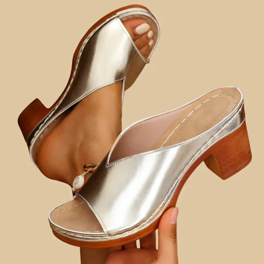 Crystal | Women's Enhanced Comfort Orthopedic Sandal-The Yellow Prime