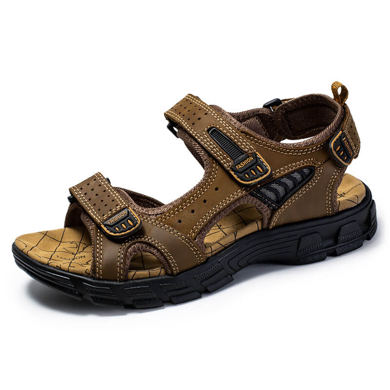 Men's Sturdy Sandals with Extra Thick Footbed for Comfort-The Yellow Prime