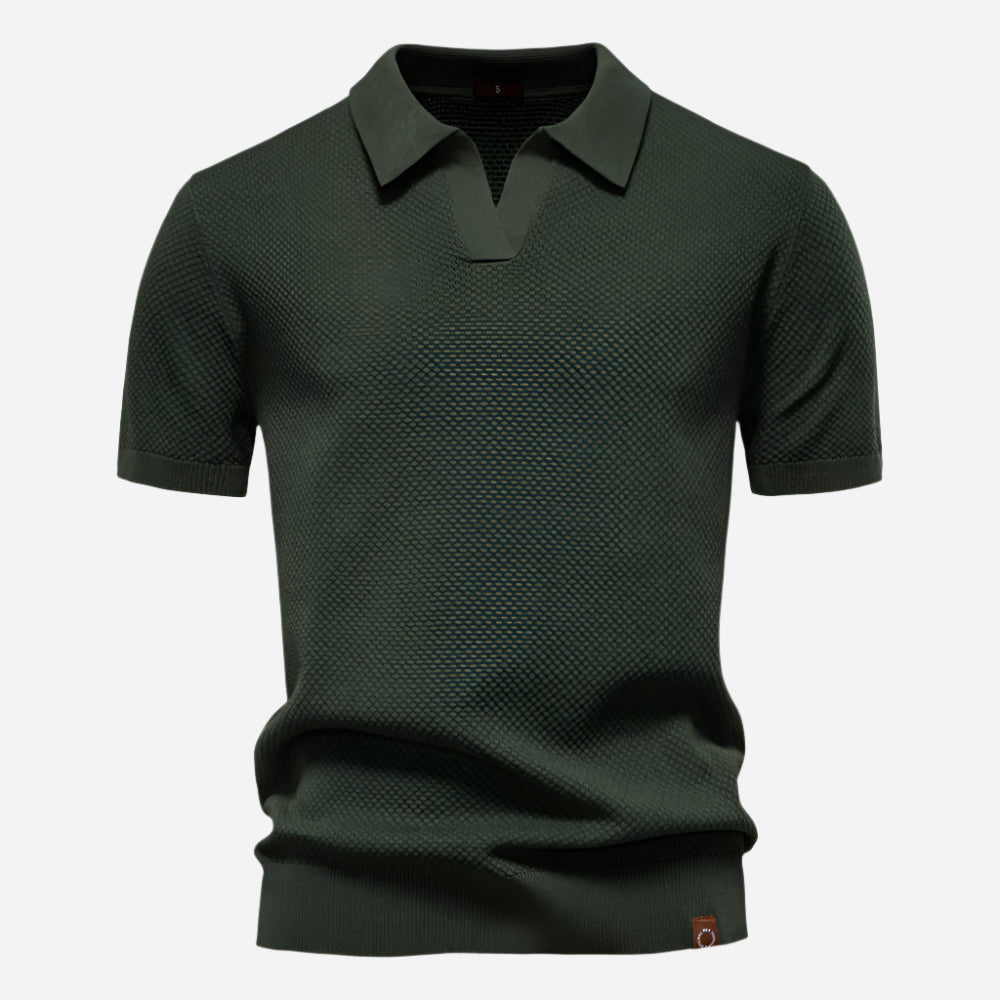 Marcus | Men's Short Sleeve Casual Knit Shirt