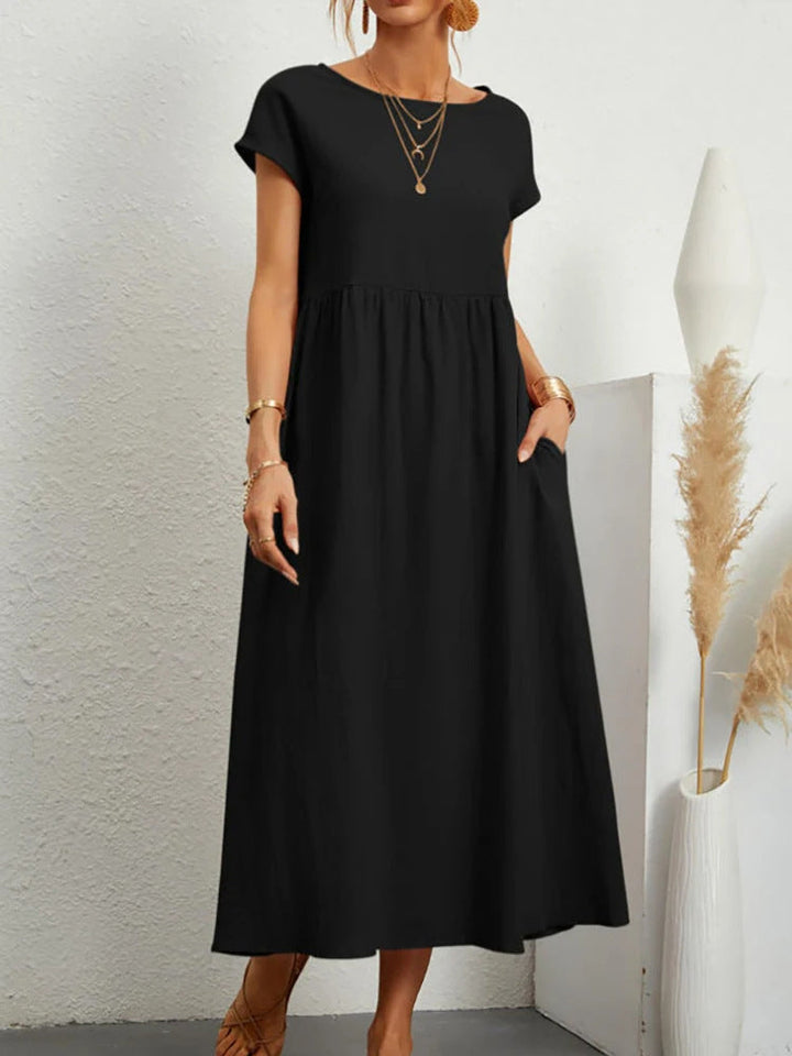 Women's Maxi Dress in Lightweight, Breathable Fabric-The Yellow Prime
